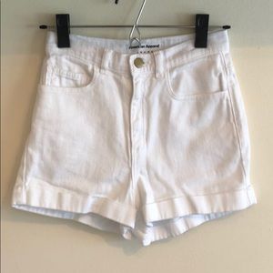 American Apparel Denim High Waisted Shorts